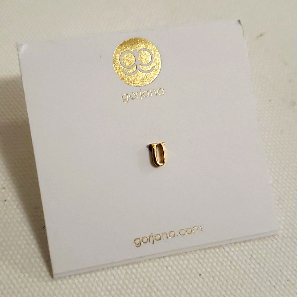 Gorjana Initial Stud Earring - "U"